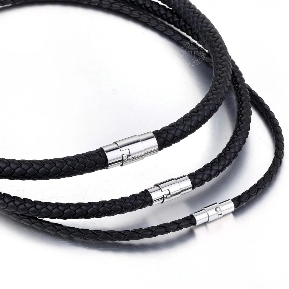 4/6/8mm Man-made Leather Necklace – Trendsmax