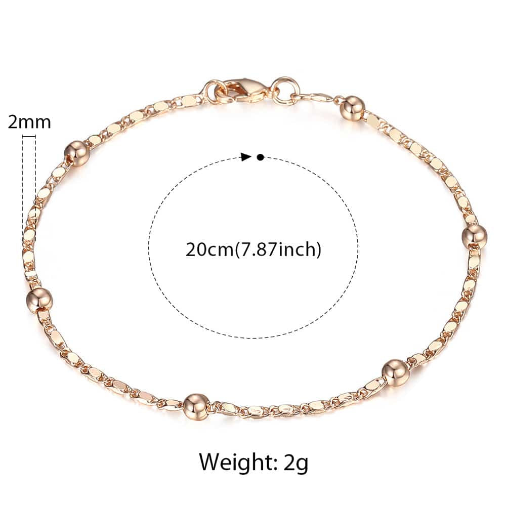 2mm Marina Satellite Chain Bracelet 20cm